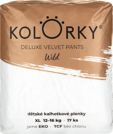Plienkové nohavičky Deluxe Velvet Wild - XL (12-16 kg) Kolorky