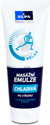 Chladivá masážna emulzia Relax Alpa
