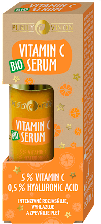 Pleťové sérum Bio Vitamin C 5 % Vitamin C, 0,5 % Hyaluronic Acid  Purity Vision