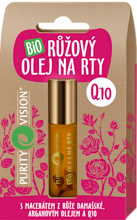 Ružový olej na pery Q10 Purity Vision