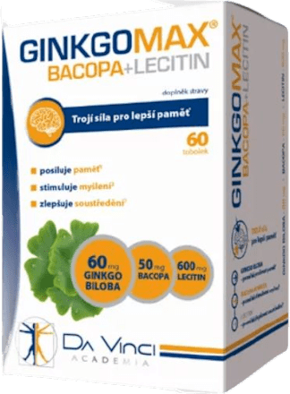 Bacopa i lecitin kapsule GINKGOMAX
