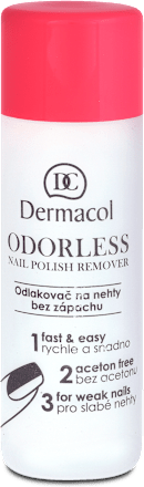 odlakovač na nehty bez zápachu Dermacol