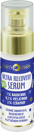 Nočné pleťové sérum Ultra Recovery 1 % Bakuchiol, 0,3 % Melatonin, 3 % Ceramidy Purity Vision