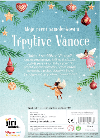 moje první samolepkování třpytivé Vánoce JIRI MODELS