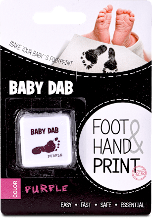 barva fialová na otisky rukou a nohou BABY DAB