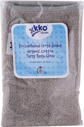 Bio bavlnená froté žinka - šedá xkko