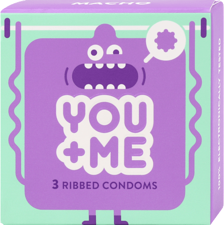 Ribbed prezervativi  you&me