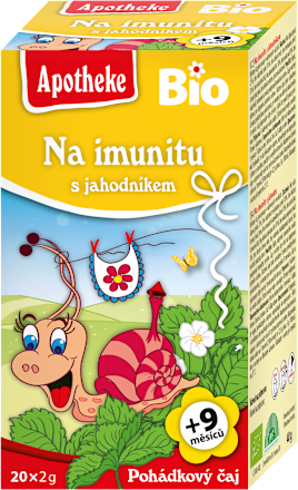 Bio detský čaj Na imunitu s jahodou Apotheke