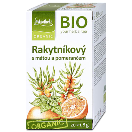Rakytníkový čaj s mätou a pomarančom Apotheke
