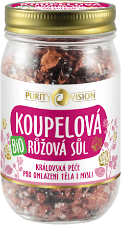 Bio ružová kúpeľová soľ Purity Vision