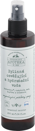 Bylinná osviežujúca a hydratačná voda - rozjasňujúci pleťový sprej HAVLÍK APOTEKA
