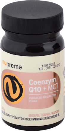 Kapsuly Coenzym Q10 + MCT nupreme