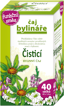 bylinný čaj čisticí 40 x 1,6g Čaj Bylináře