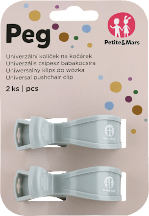 Univerzálny štipec na kočík Peg - Green Petite&Mars