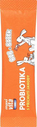 probiotika Bob a Bobek s příchutí jahody maxi vita
