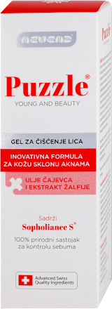 GEL ZA ČIŠĆENJE LICA - ulje čajevca i ekstrakt žalfije nevena Puzzle
