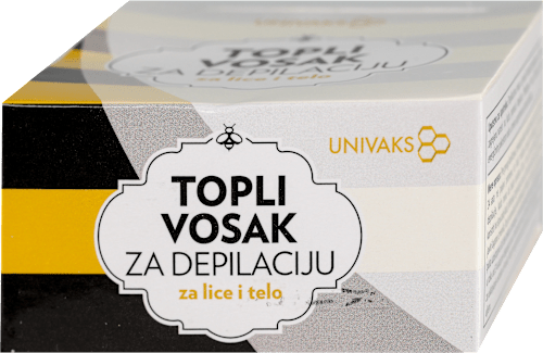 TOPLI VOSAK ZA DEPILACIJU za lice i telo UNIVAKS