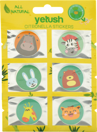 Samolepky proti komárom s citronelou yetush