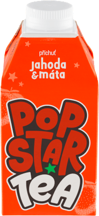 ledový čaj s příchutí jahoda & máta POPSTAR Tea