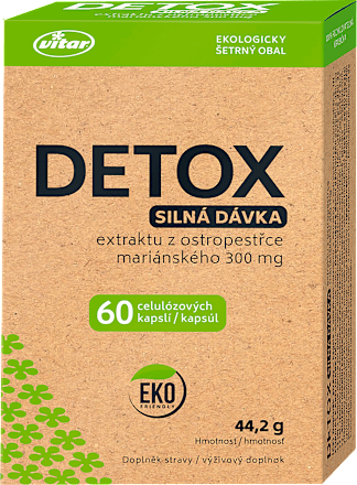 Kapsuly Detox Silná dávka extraktu z pestreca mariánskeho 300 mg vitar