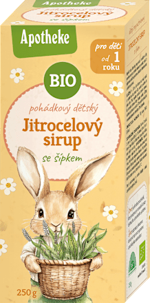 bio jitrocelový pohádkový sirup se šípkem Apotheke