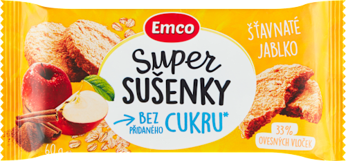 Super sušenky s jablečnou příchutí Emco