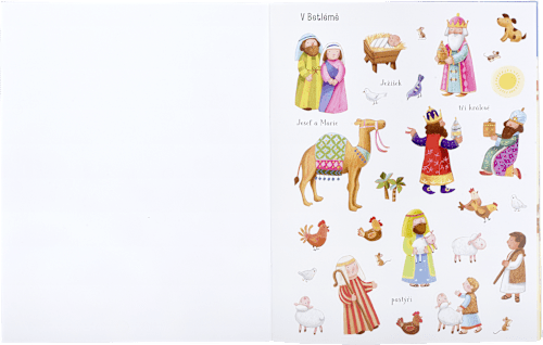 samolepková knížka Vánoční příběh JIRI MODELS