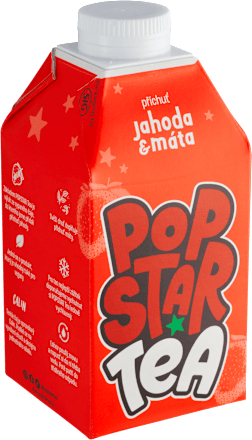 Ľadový čaj jahoda & mäta POPSTAR Tea