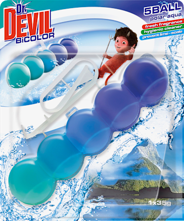 Odorizant de wc bicolor polar aqua Dr.DEVIL