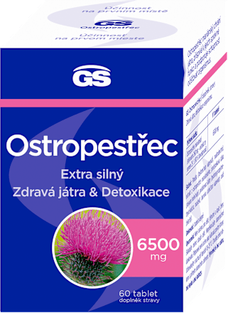 Ostropestřec mariánský 6500 mg GS