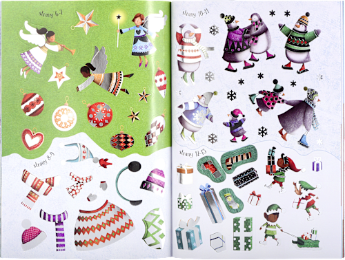 moje první samolepkování třpytivé Vánoce JIRI MODELS