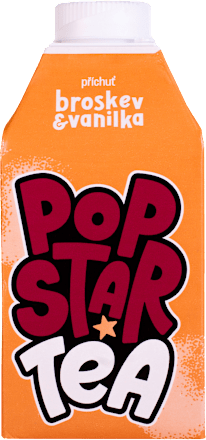 Ľadový čaj broskyňa & vanilka POPSTAR Tea