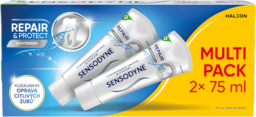 zubní pasta Repair & Protect Whitening 2x75 ml Sensodyne
