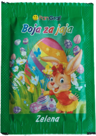 Boja za jaja – zelena  Dekoracije