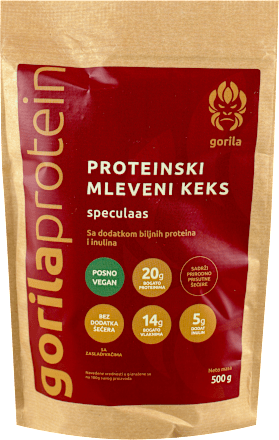 PROTEINSKI MLEVENI KEKS speculaas gorilaprotein