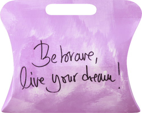 Ukrasna poklon kesa srednja - Be brave, live your dream! K&P