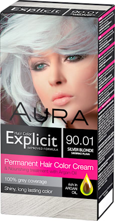Explicit boja za kosu 90.01- Srebrno plava AURA