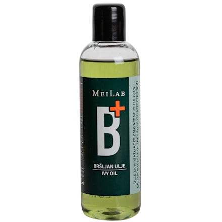 B+ masažno anticelulit ulje: bršljan + biljni ekstrakti i etarska ulja MEILAB