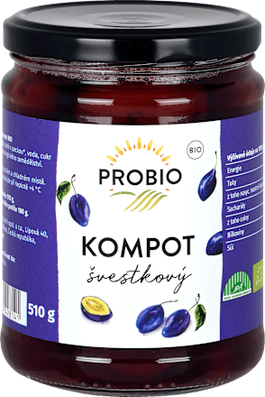 kompot švestkový PROBIO