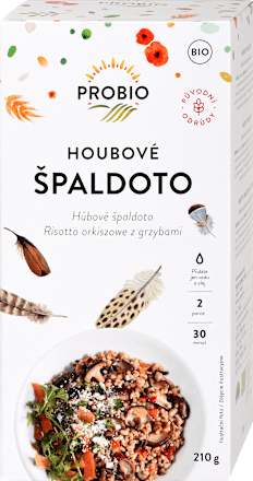 houbové špaldoto PROBIO