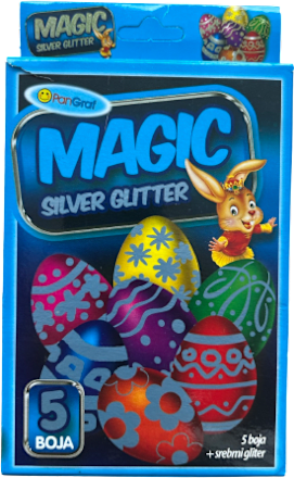 Magic Silver Glitter boja za jaja Dekoracije