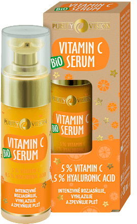 Pleťové sérum Bio Vitamin C 5 % Vitamin C, 0,5 % Hyaluronic Acid  Purity Vision