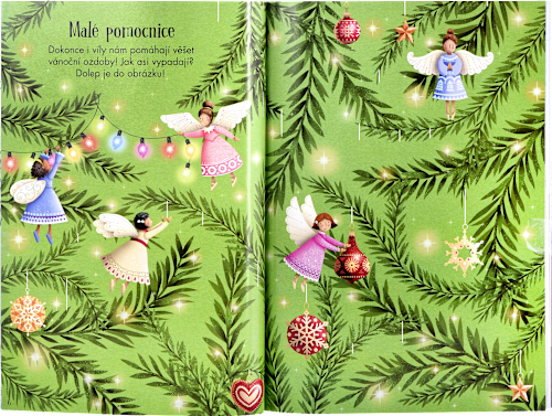 moje první samolepkování třpytivé Vánoce JIRI MODELS