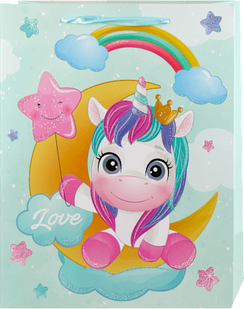 Ukrasna poklon kesa sa motivom plavog jednoroga Nexus