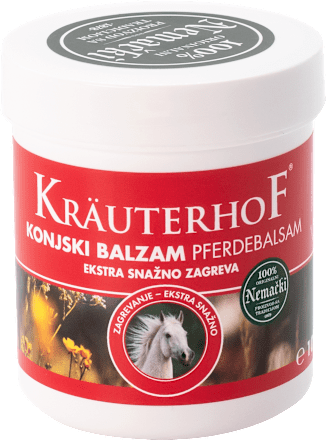 Konjski balzam - extra jak, sa efektom zagrevanja, putna ambalaža KRÄUTERHOF