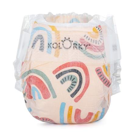 Plienky Day veľkosť M (5 - 8 kg) - dúhy Kolorky
