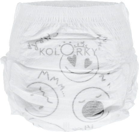 Nočné plienkové nohavičky Deluxe Velvet Sleepy - L (8-13 kg) Kolorky