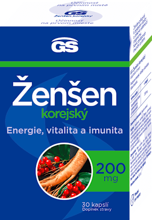 kapsle Ženšen korejský 200 mg GS