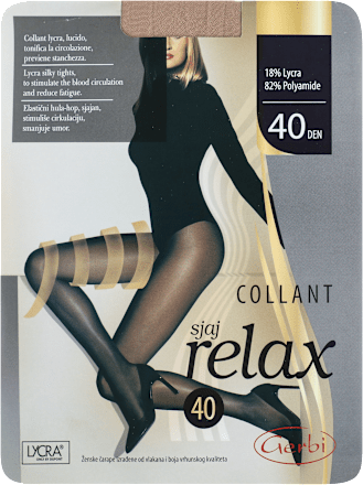 COLLANT sjaj relax 40 DEN hulahopke u boji kože - veličina: 4 Gerbi