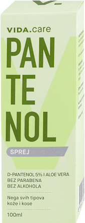 PANTENOL sprej sa aloe verom 5% VIDA.care